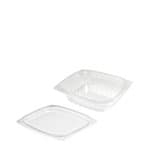Dart® ClearPac® Deli Container Base & Lid Combo With Flat Lid 8 OZ OPS Clear Rectangle 250/Case
