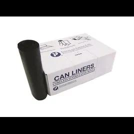 Can Liner 28X48 IN Black HDPE 22MIC Slim Jim 150/Case
