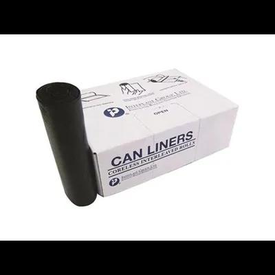 Can Liner 28X48 IN Black HDPE 22MIC Slim Jim 150/Case