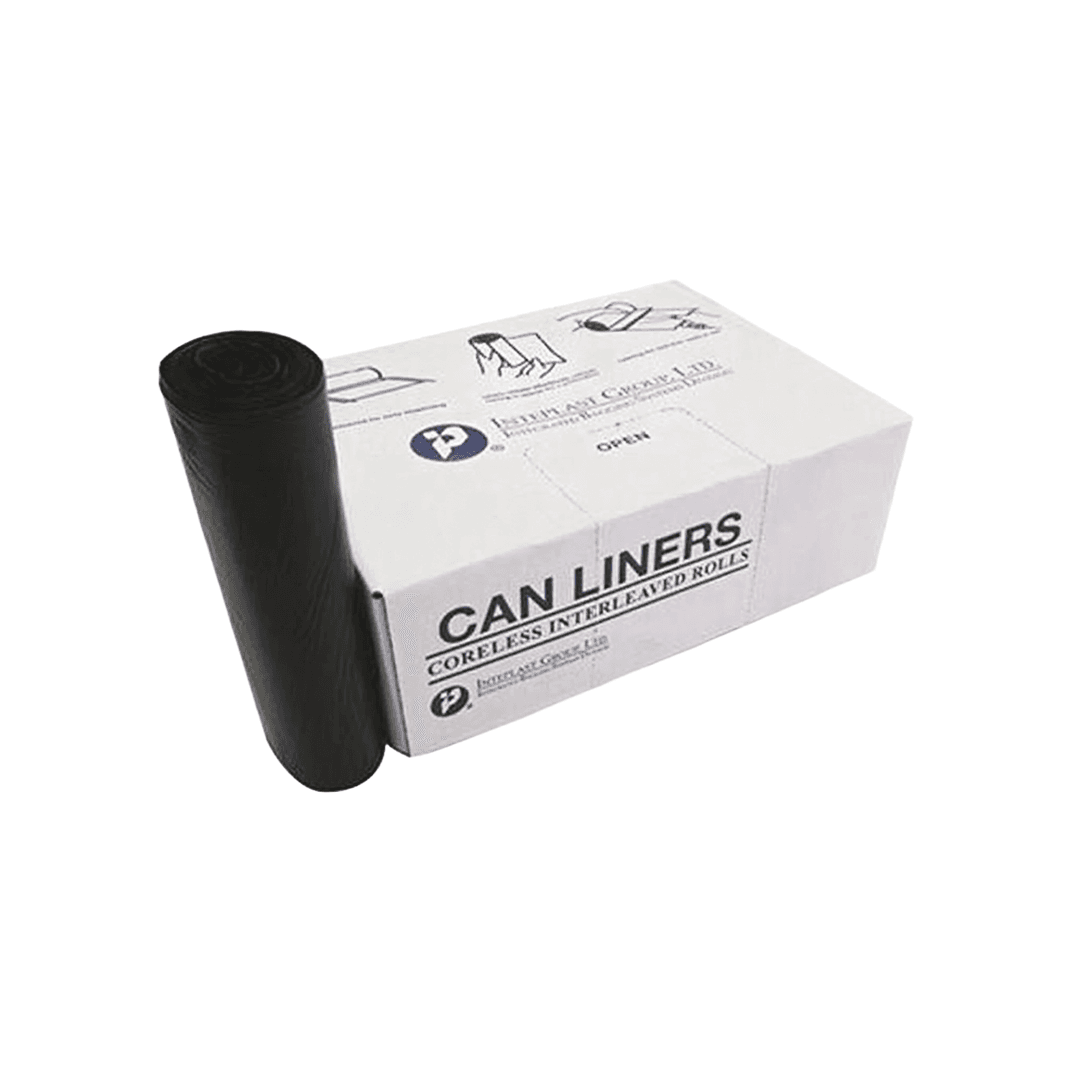 Can Liner 28X48 IN Black HDPE 22MIC Slim Jim 150/Case