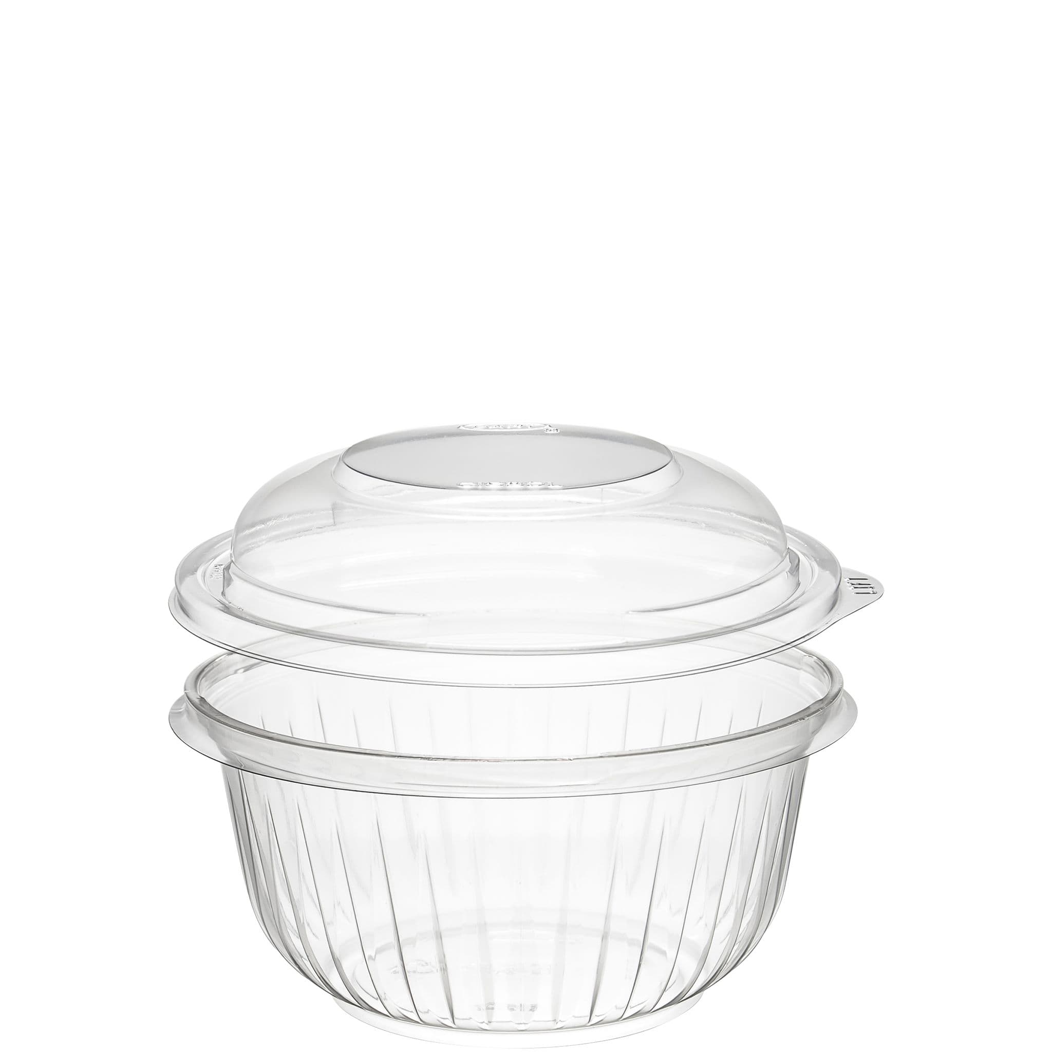 Dart® PresentaBowls® Bowl & Lid Combo With Dome Lid 16 OZ PET Clear Round Unhinged Freezer Safe 252/Case