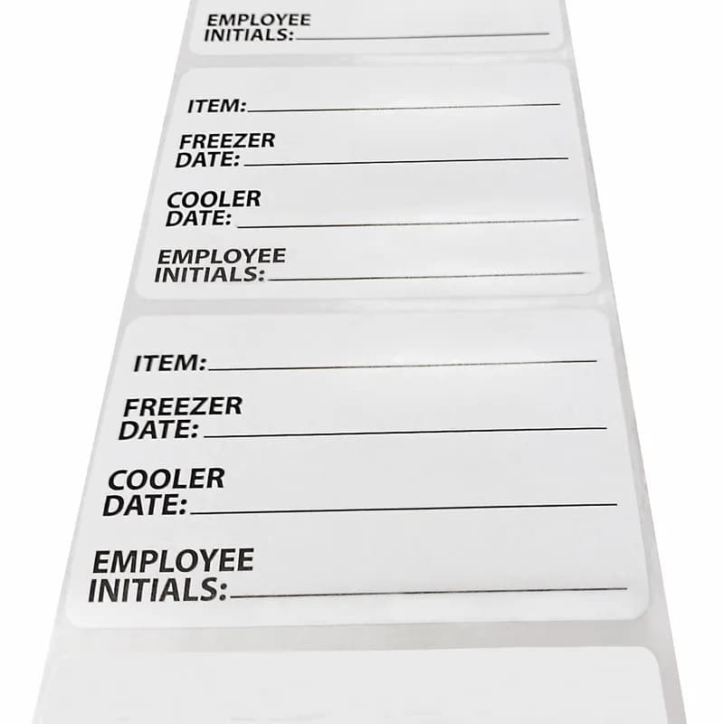 Food Storage Label 3X2 IN Removable 1000/Roll