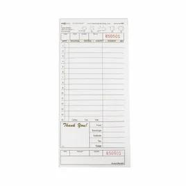 Guest Check Large (LG) 4.25X9 IN Paper Cardboard Tan 1-Part 2000/Case