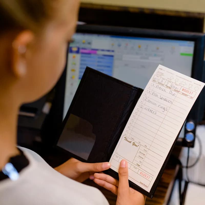 Guest Check Large (LG) 4.25X9 IN Paper Cardboard Tan 1-Part 2000/Case