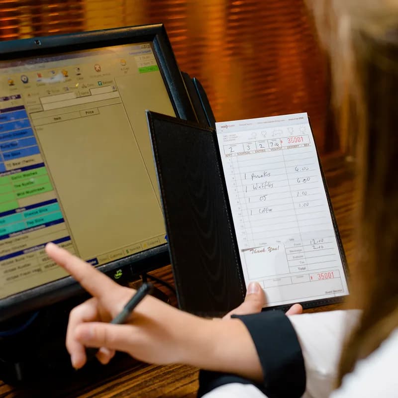 Guest Check 4.25X8.5 IN 2-Part Carbonless Large 50 Count/Pack 40 Packs/Case