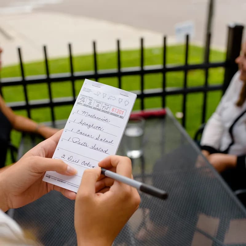 Guest Check 3.5X6.75 IN White Medium Single Copy Paper 100 Count/Pack 50 Packs/Case