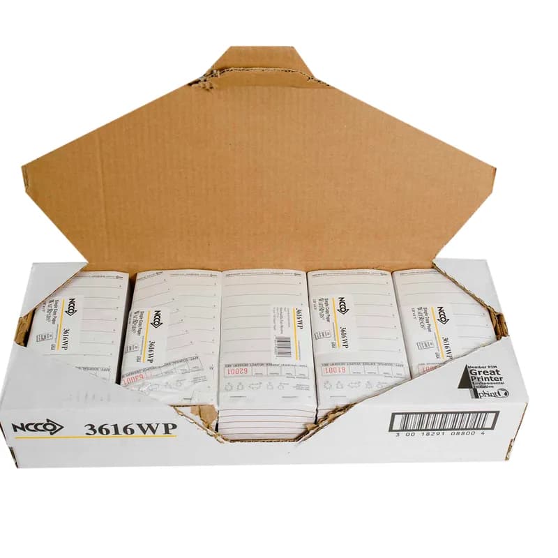 Guest Check 3.5X6.75 IN White Medium Single Copy Paper 100 Count/Pack 50 Packs/Case