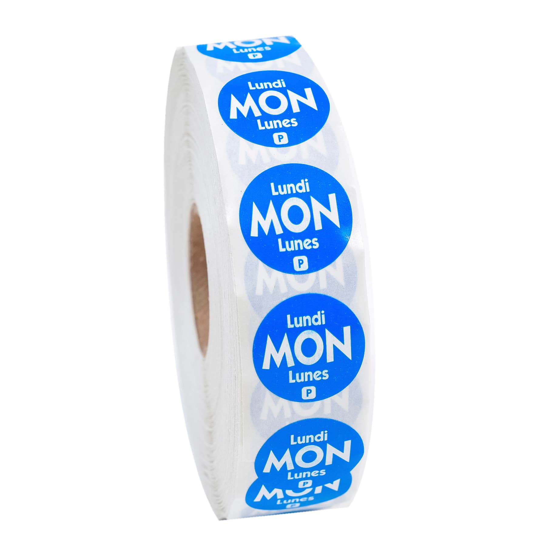 Monday Label Trilingual Permanent 2000/Roll