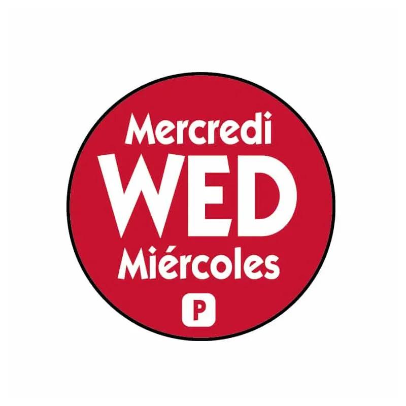 Wednesday Label Trilingual Permanent 2000/Roll