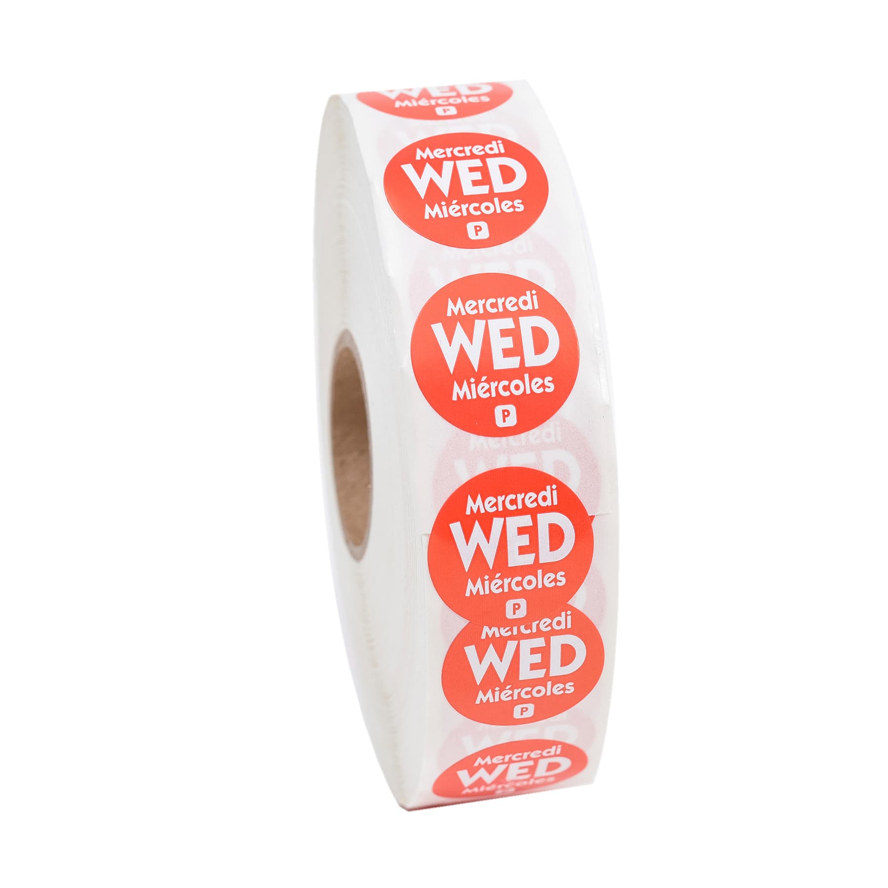 Wednesday Label Trilingual Permanent 2000/Roll