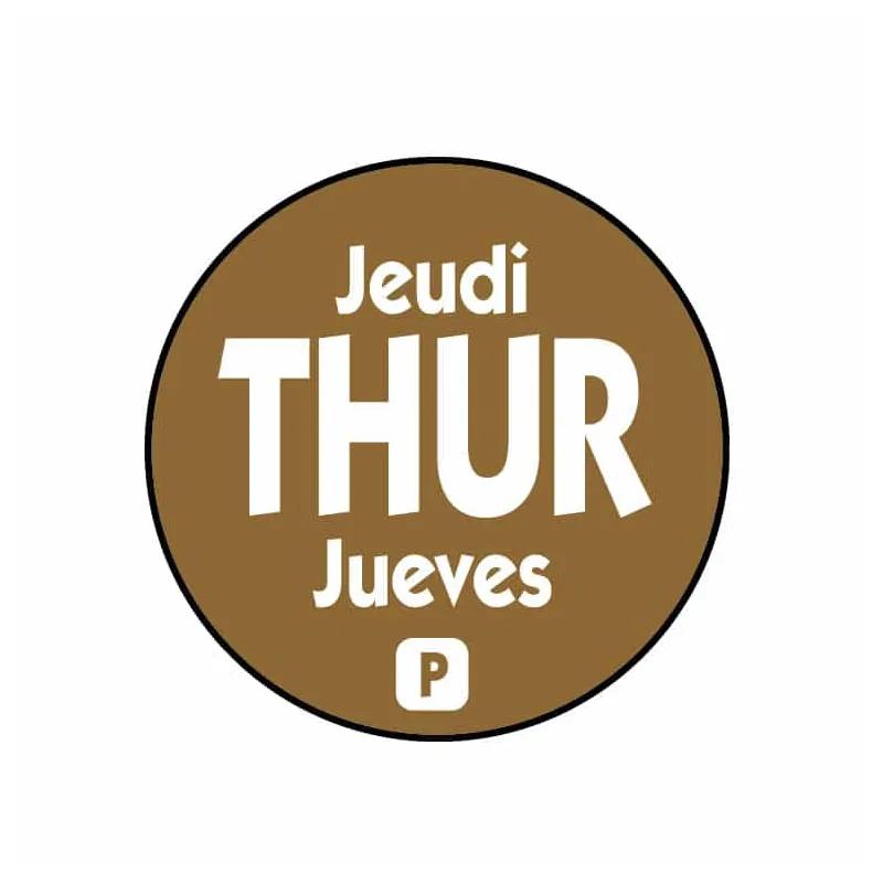 Thursday Label Trilingual Permanent 2000/Roll