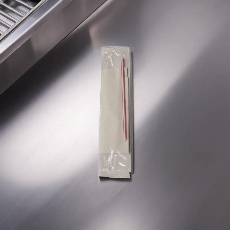 2PC Cutlery Kit With Napkin, Spike Straw 1000/Case