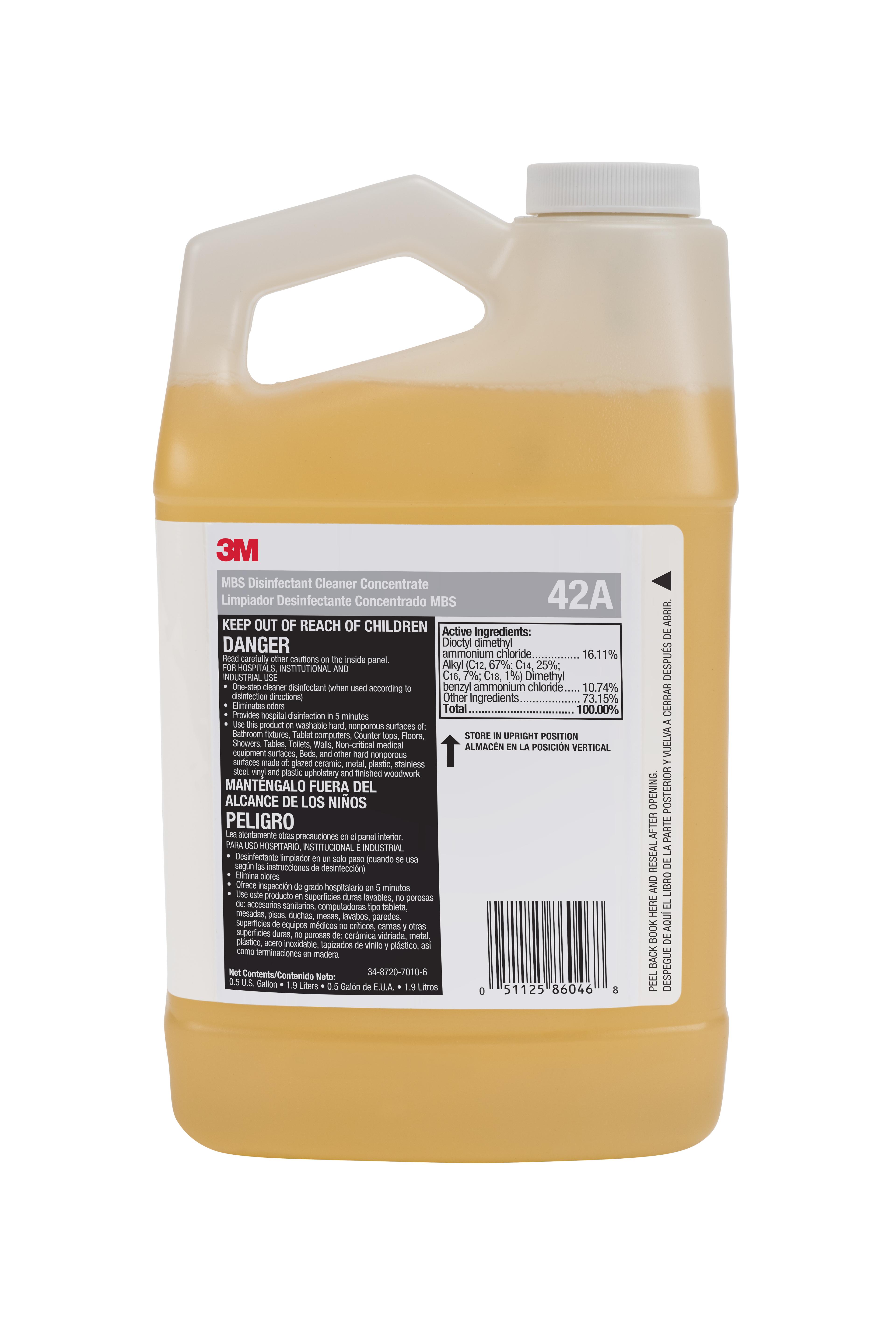 3M™ MBS 42A Disinfectant Cleaner 0.5 GAL Quat 4/Case