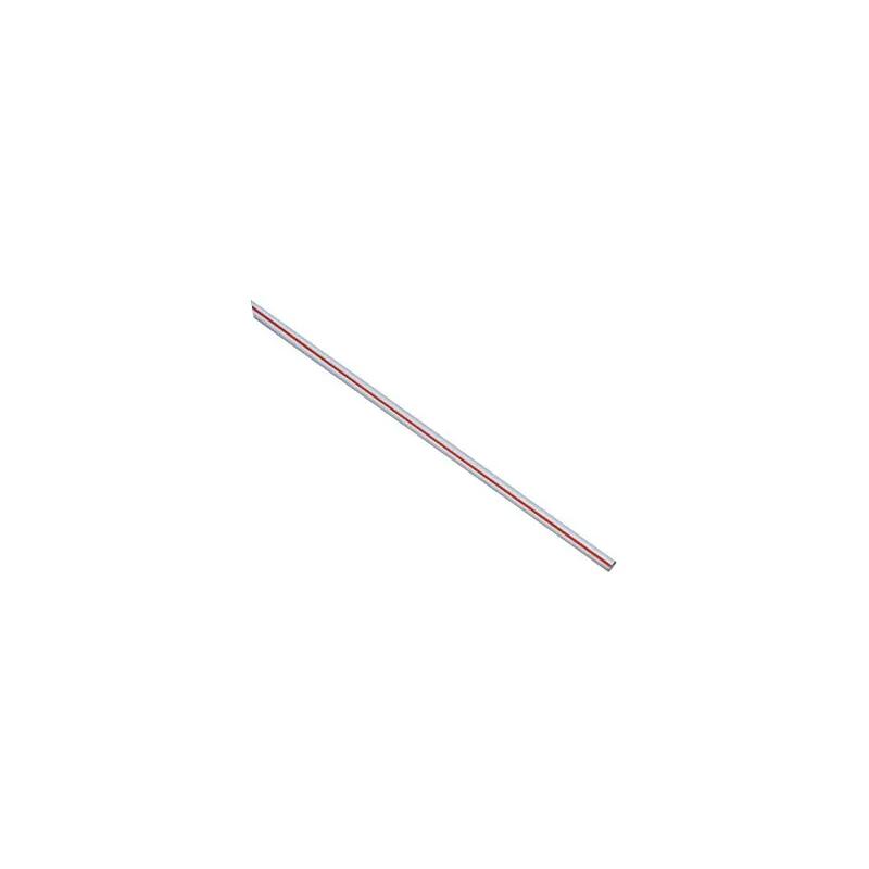 Spike Straw 5.75 IN Plastic Red White Stripe Cello Wrapped 24/Case