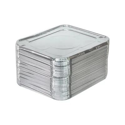 Lid Flat 1/2 Size 12.3X9.9X0.6 IN 1 Compartment Aluminum Silver For Steam Table Pan 100/Case