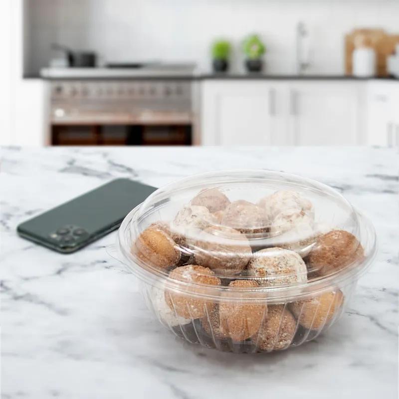 Dart® PresentaBowls® Cold Bowl & Lid Combo With Dome Lid 32 OZ PET Clear Round Unhinged 126 Count/Pack 4 Packs/Case