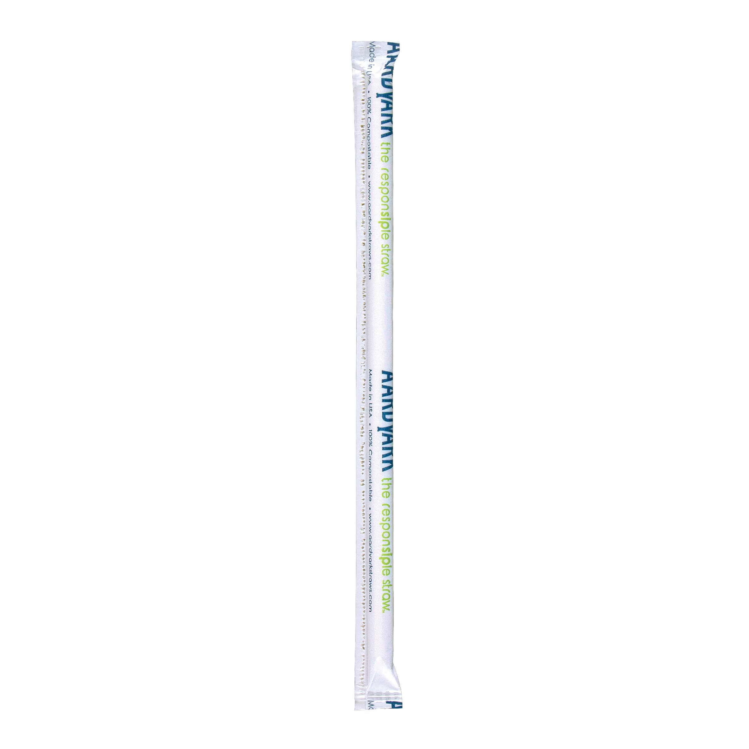 Giant Straw 7.75 IN Paper White 2400/Case