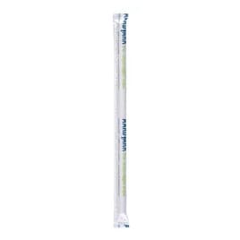 Aardvark® Giant Straw 7.75 IN Paper Black Wrapped 2400/Case
