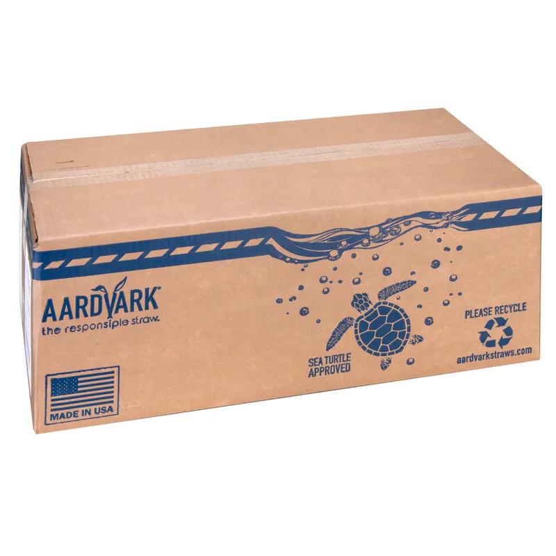Aardvark® Giant Straw 7.75 IN Paper Black Wrapped 2400/Case