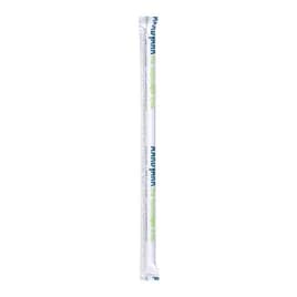 Aardvark® Giant Straw 0.292X7.75 IN Paper White Paper Wrapped 2400/Case
