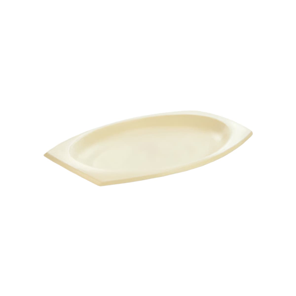Dart® Quiet Classic® Serving Tray Base 9.8X6.6 IN Polystyrene Foam Yellow Oval 500/Case