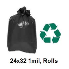 Can Liner 40X46 IN Black Plastic 100/Case