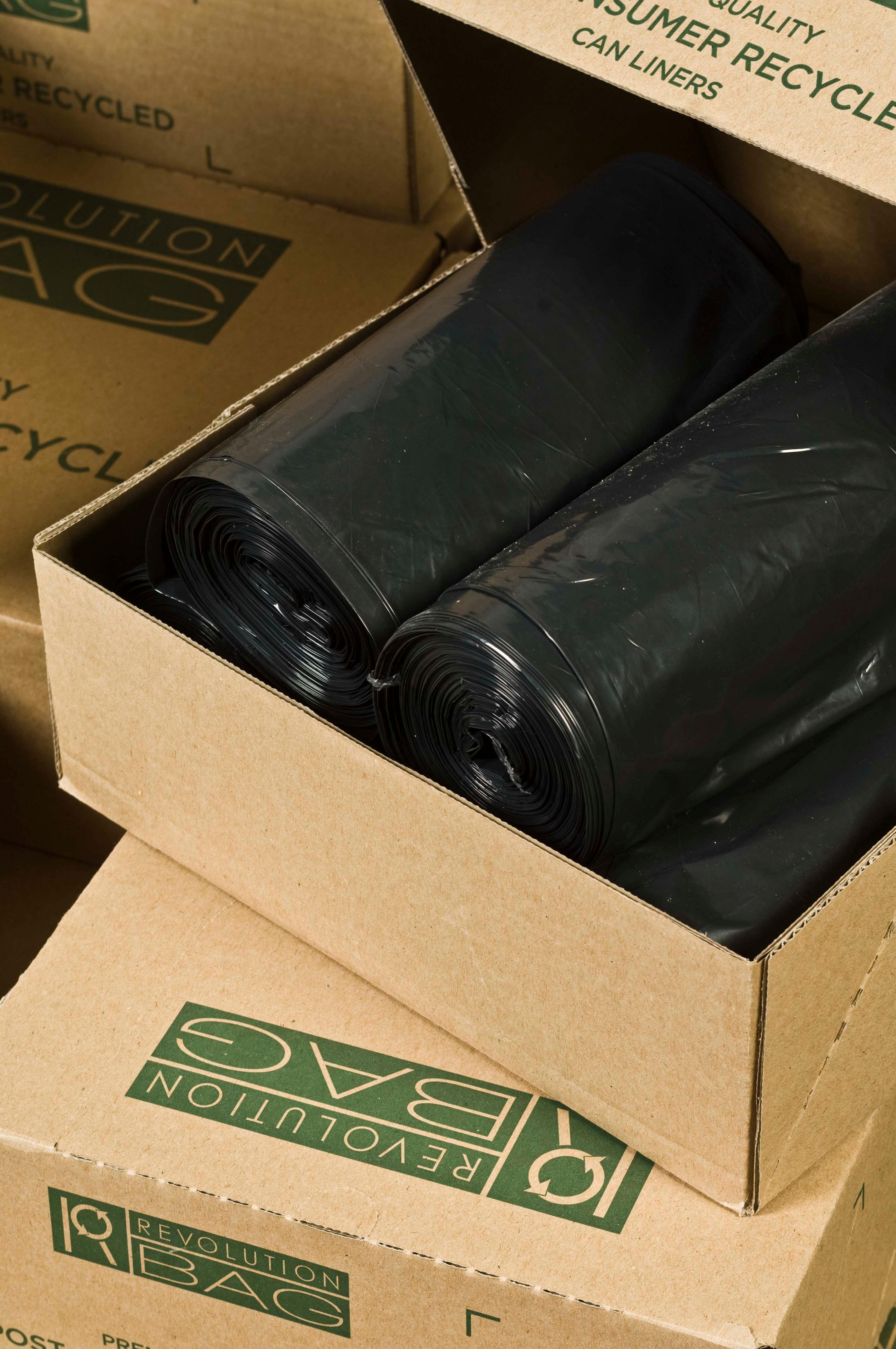 Can Liner 43X47 IN Black LLDPE 1.15MIL 25 Count/Pack 4 Packs/Case 100 Count/Case