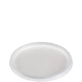 Dart® Lid Flat 4.285X0.278 IN HIPS Translucent For 20 OZ Take-Out Container Base No Hole 100 Count/Pack 10 Packs/Case