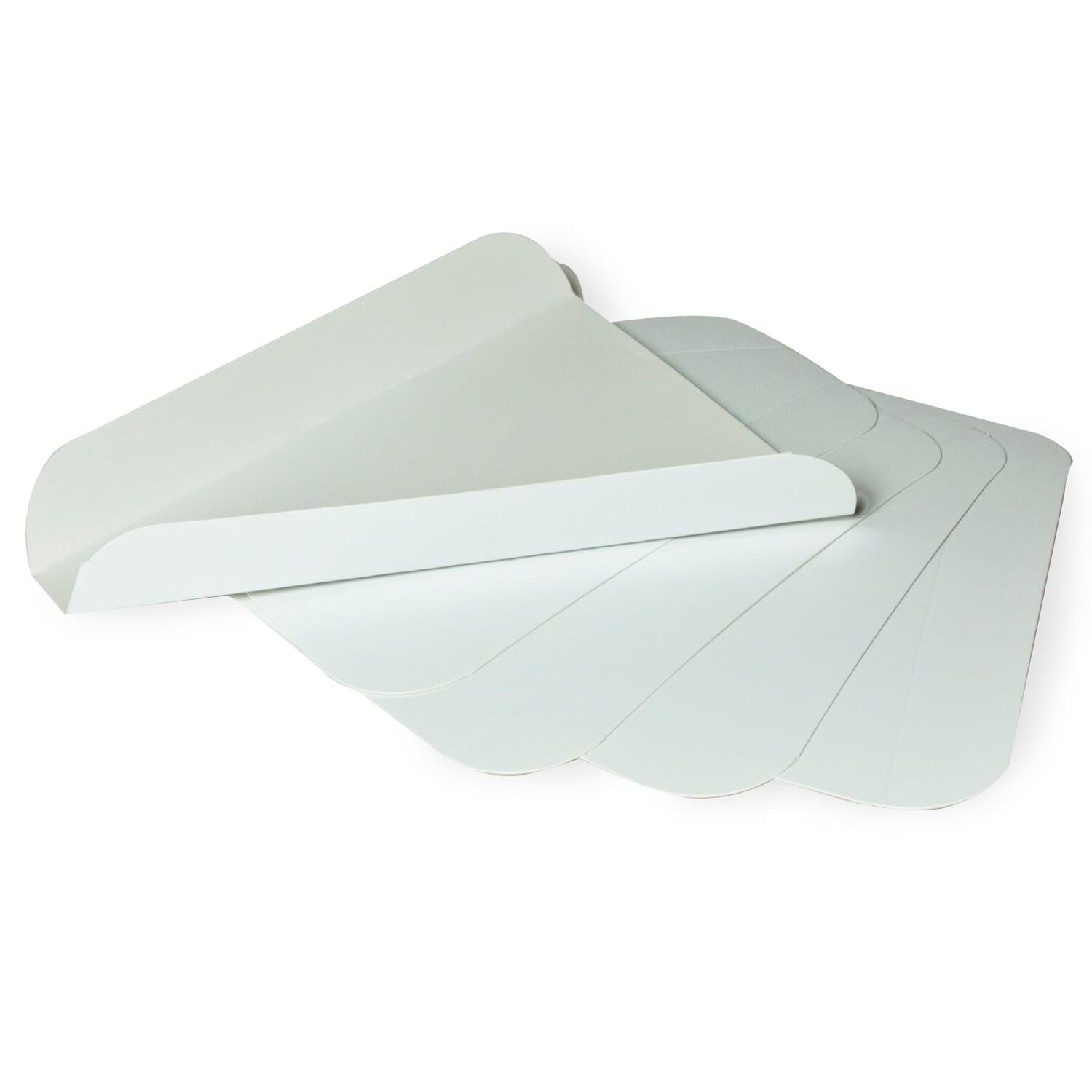 Pizza Slice Holder Paper White 250 Count/Pack 4 Packs/Case 1000 Count/Case