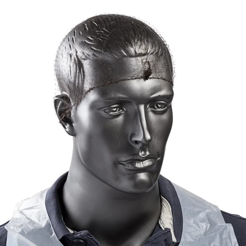 Hairnet 24 IN Brown Lightweight Nylon Latex Free 144 Count/Pack 20 Packs/Case 2880 Count/Case