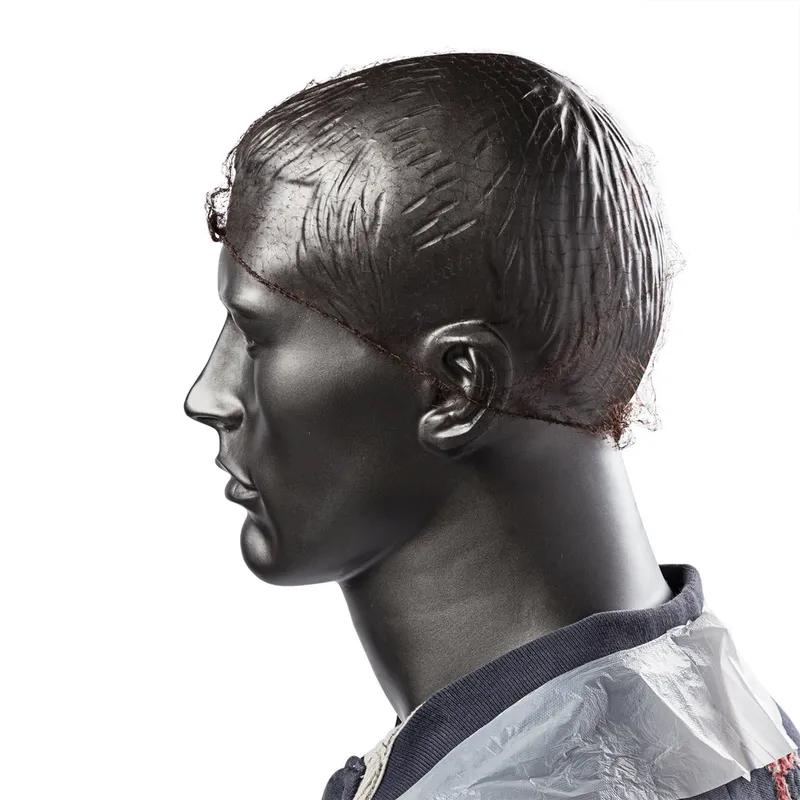 Hairnet 24 IN Brown Lightweight Nylon Latex Free 144 Count/Pack 20 Packs/Case 2880 Count/Case