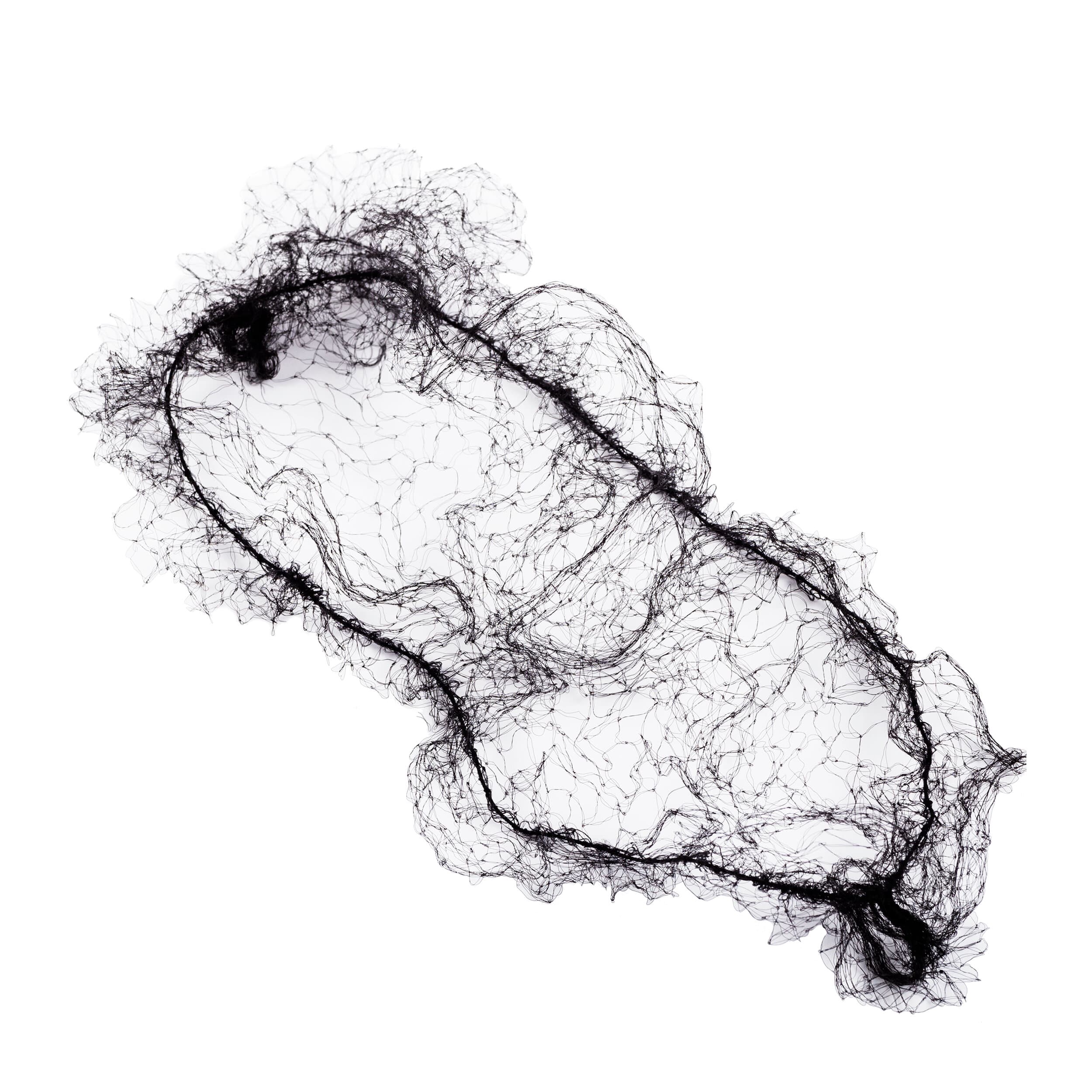 Hairnet Black Lightweight Nylon Latex Free 144 Count/Pack 20 Packs/Case 2880 Count/Case