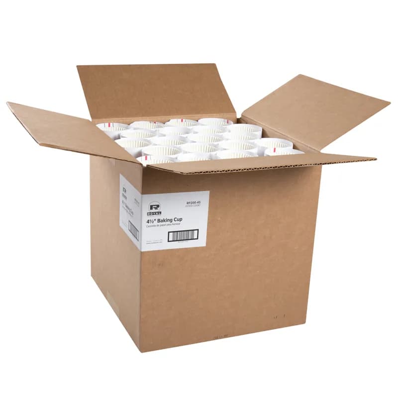 Baking Cup 4.5X2X1.25 IN Fluted 500 Count/Pack 20 Packs/Case 10000 Count/Case