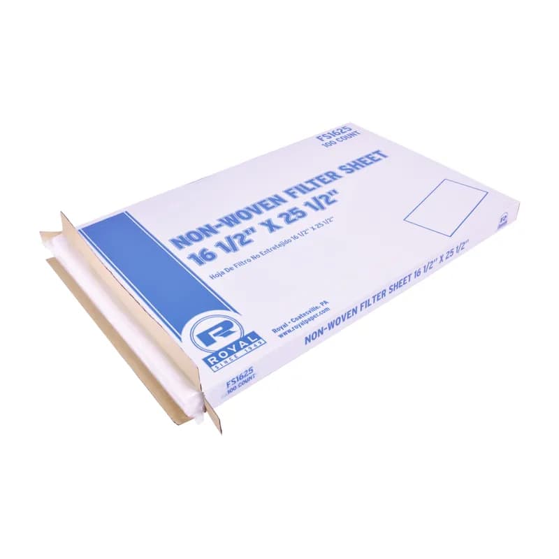 Fryer Filter Sheet 25.5X16 IN 100 Count/Pack 1 Packs/Case 100 Count/Case