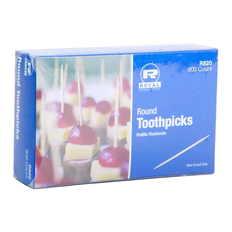 Toothpick Round Hotel 800 Count/Pack 24 Packs/Case 19200 Count/Case