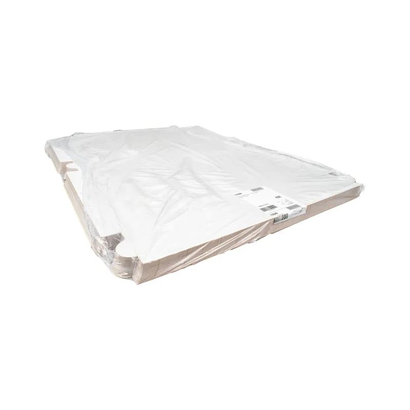 Bakery Box 19X14X4 IN Clay-Coated Kraft Board White Kraft Rectangle Lock Corner 50/Bundle