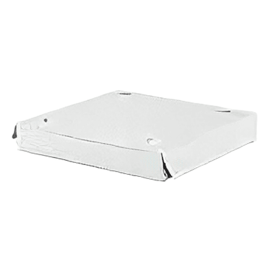 Pizza Box 10X10X1.5 IN White Corner Lock 100/Bundle