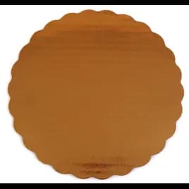 Cake Board 8 IN Corrugated Paperboard Gold Round 200/Case