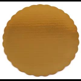 Cake Board 9 IN Gold Foil Circle Single Wall 200/Case