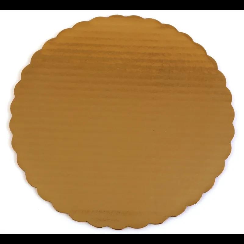 Cake Circle 14 IN Corrugated Cardboard Gold Foil Single Wall 100/Case