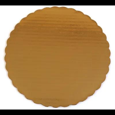 Cake Circle 14 IN Corrugated Cardboard Gold Foil Single Wall 100/Case