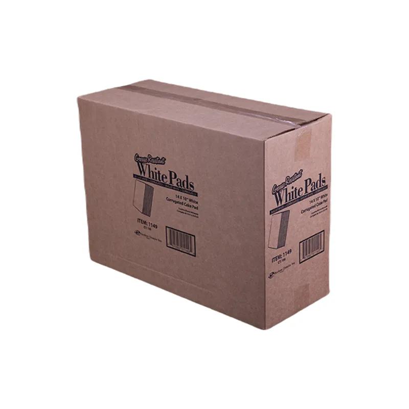 Cake Pad 14X10 IN Corrugated Paperboard White Rectangle Single Wall 100/Case