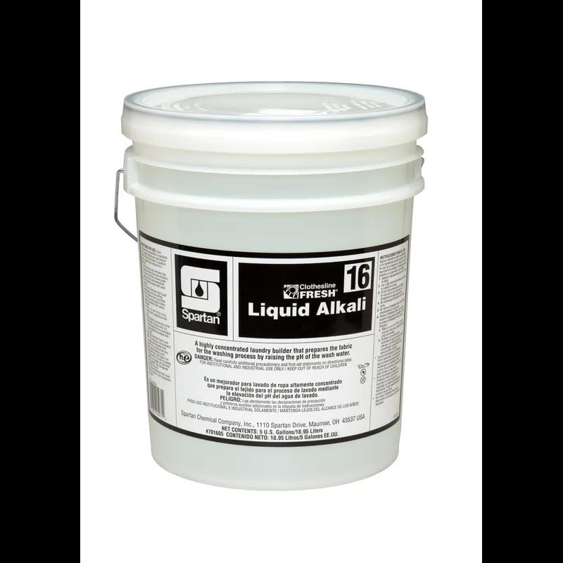 Clothesline Fresh® Liquid Alkali 16 Mild Scent Laundry Builder 5 GAL Alkaline Liquid 1/Pail