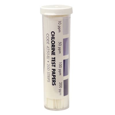 Chlorine Test Strips 1/Each