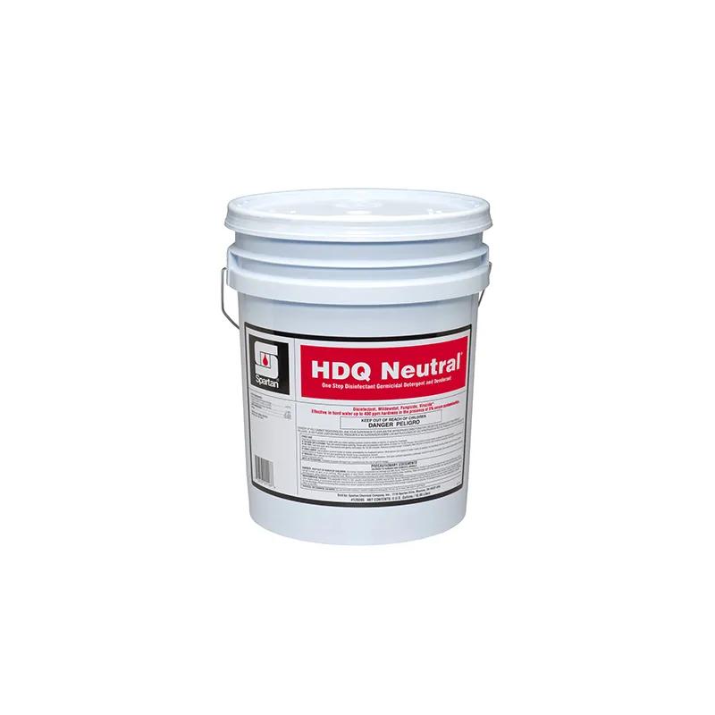 HDQ Neutral® Citrus Scent Disinfectant Cleaner 5 GAL Multi Surface Neutral Concentrate Quat No Rinse 1/Pail