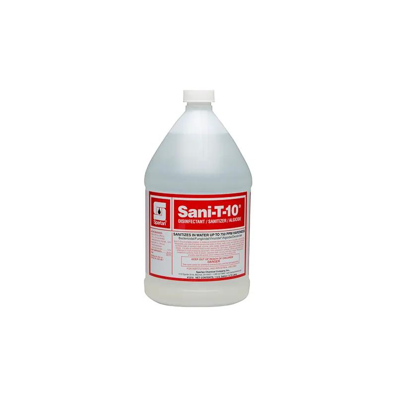Sani-T-10® Mild Scent Disinfectant & Sanitizer 1 GAL Multi Surface Food Contact Neutral 4/Case