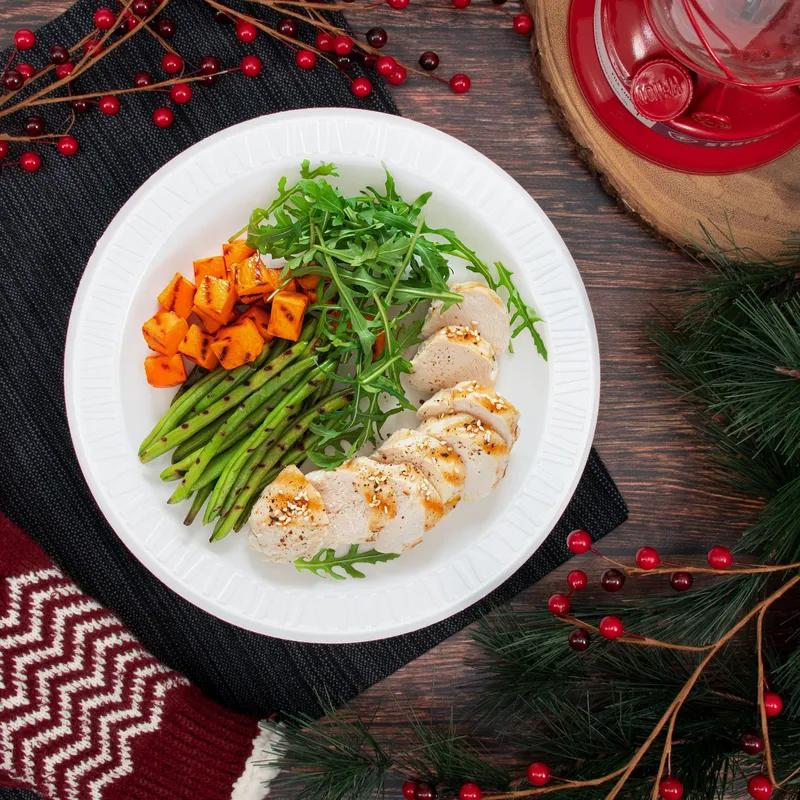 Dart® Concorde® Plate 10.25 IN XPS White Round 125 Count/Pack 4 Packs/Case 500 Count/Case