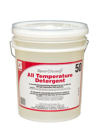 SparClean® 50 Mild Scent Dishmachine Detergent 5 GAL All Temperature Alkaline Liquid 1/Pail