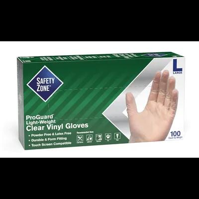 General Purpose Gloves Large (LG) Clear 3MIL Economy Vinyl Disposable Powder-Free 1000/Case