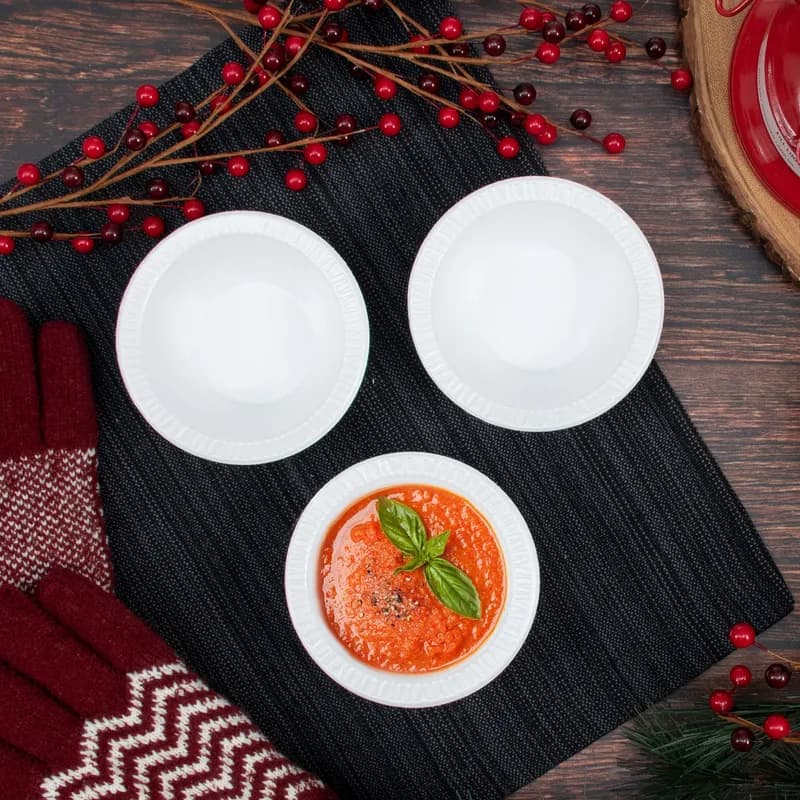 Dart® Concorde® Bowl 5-6 OZ XPS White Round 125 Count/Pack 8 Packs/Case 1000 Count/Case